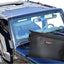 Parasol Jeep Wrangler malla UV reducción viento ruido