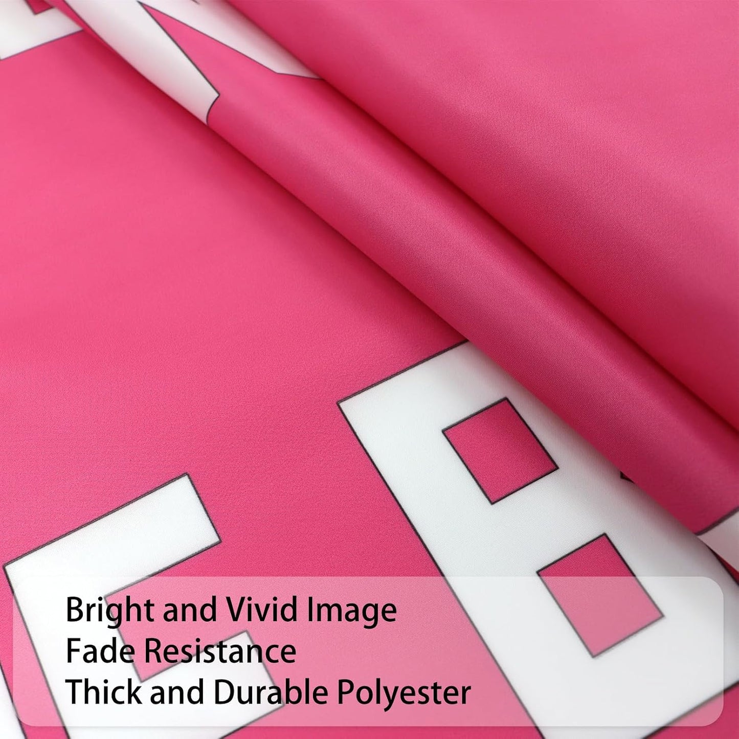 Bandera rosa divertida para dormitorio universitario niña