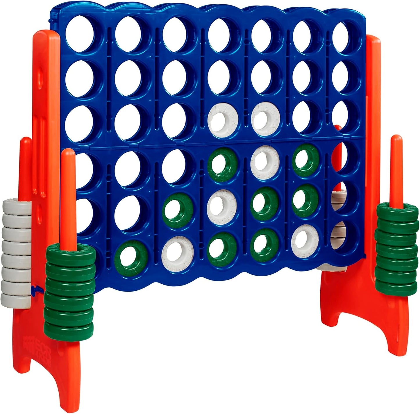 Set 4 a puntuación con 42 anillos azul/naranja