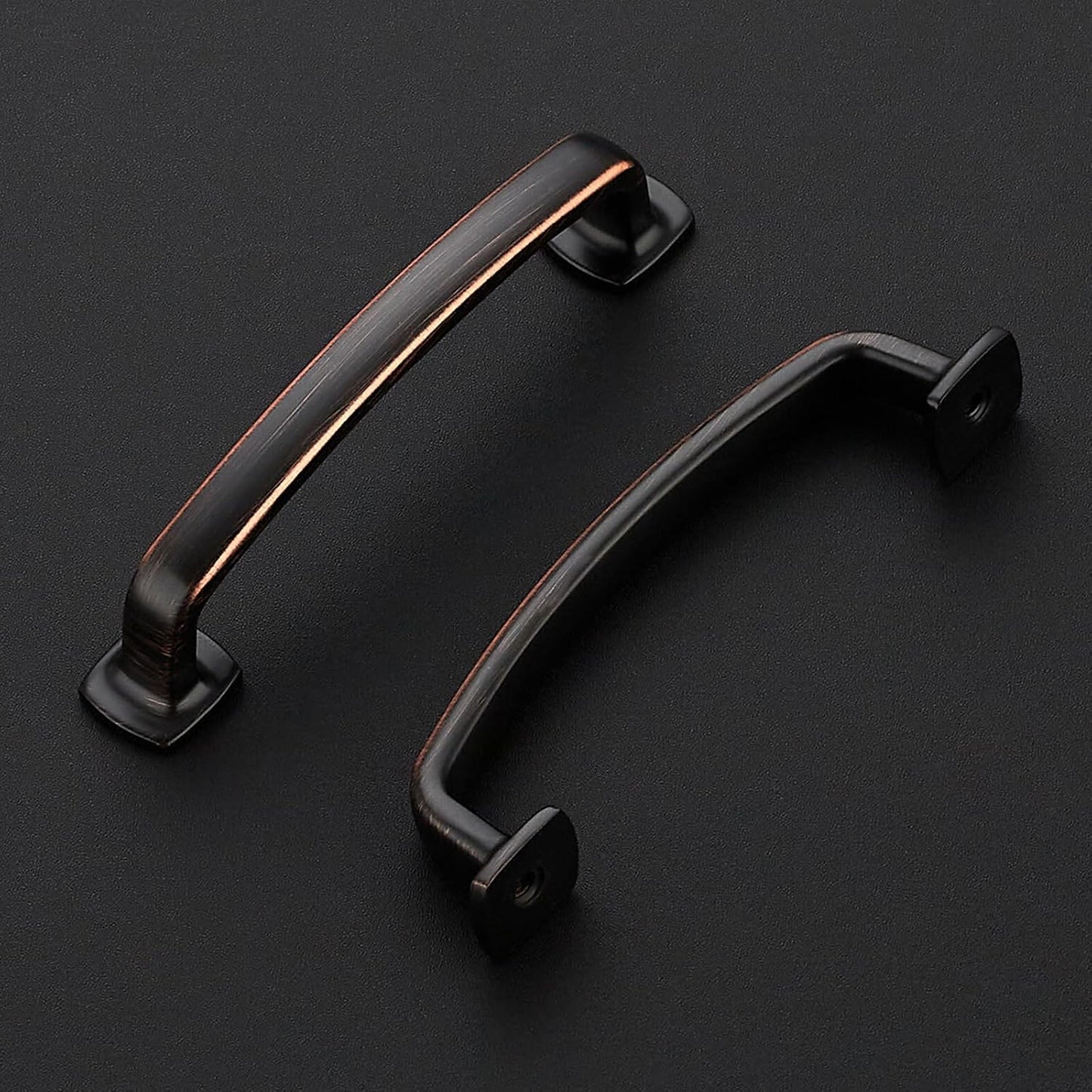 15 Manijas Arcos para Cajones Cocina Color Bronce Aceitado
