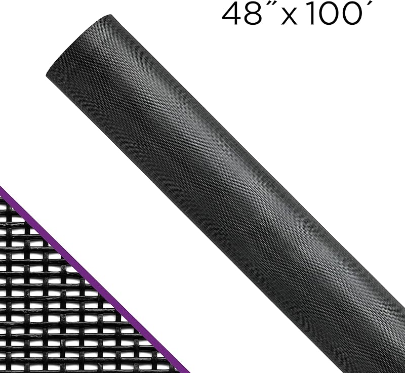 Pantalla para mascotas 48pulg x100ft color carbón
