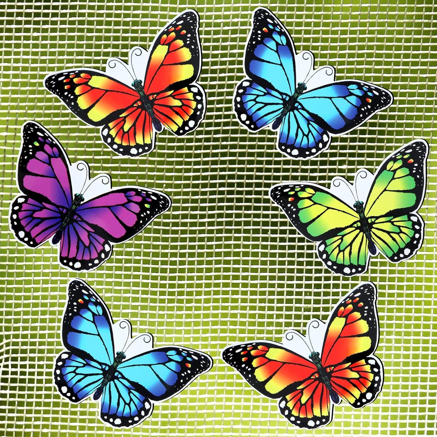 16 imanes puerta mariposa doble cara decorativo ventanas patios