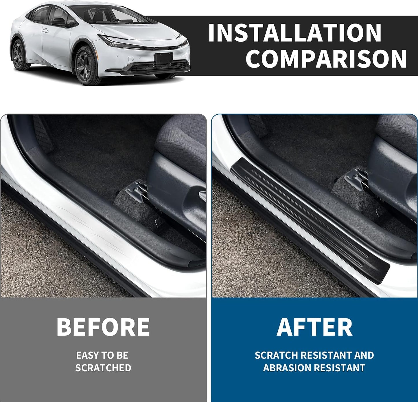 Protector umbral puerta ABS comp Toyota Prius LE/XLE/Limited