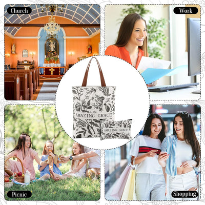 2 Pzas Bolsa Maquillaje Lona Cristiana Regalo Navidad