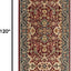 Alfombra pasillo 2'6x10' color rojo y azul diseño oriental