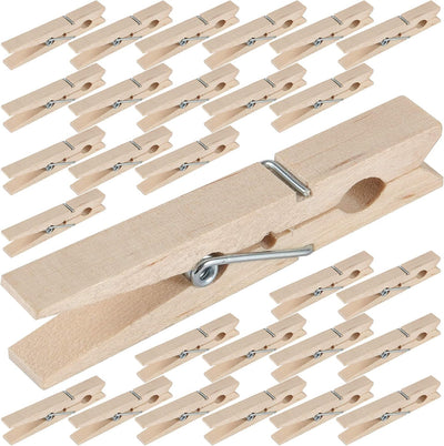 300 Pinzas Madera 2-7/8pulg Mejoradas con Resorte