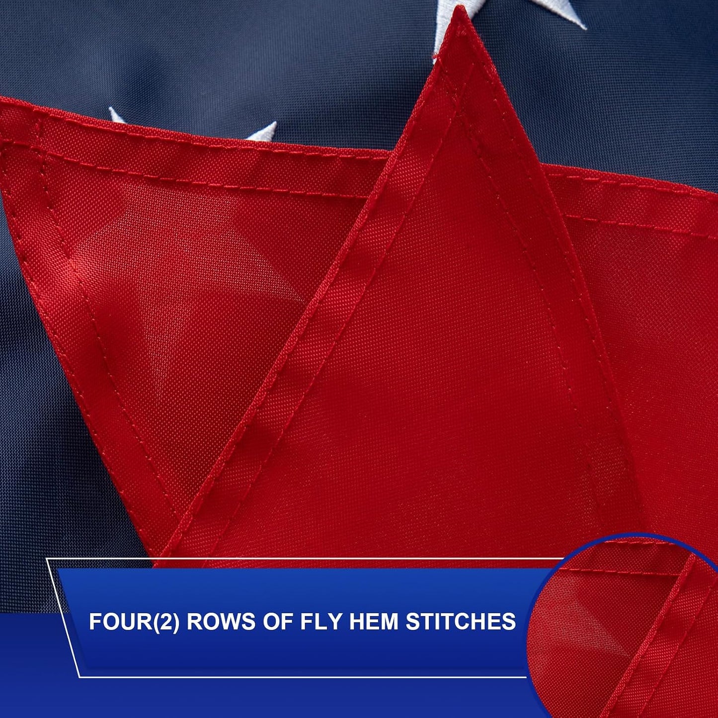 Bandera Ohio 3x5ft resistente bordada con ojales latón