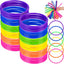48 Anillos Plástico Multicolor Juego Carnaval Niños
