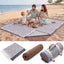 Alfombra 2en1 80x80" impermeable para picnic playa camping