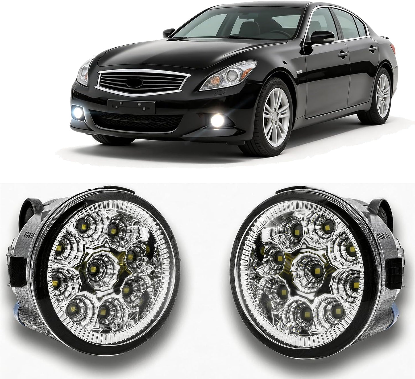 Luz antiniebla LED Infiniti G37 55W blanco set 2