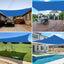Toldo tipo vela poliuretano Azul protección UV