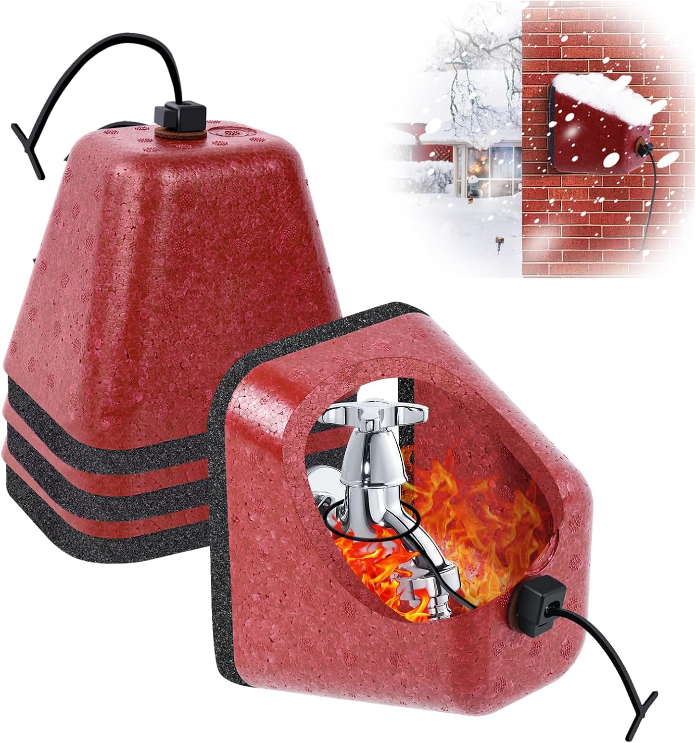 Fundas grifo invierno pack 4 espuma aislada reutiliz.