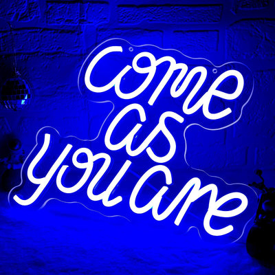 Letrero neón LED para decorar pared habitación rock