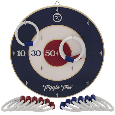 Set lanzamiento anillos para pared adultos niños