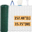 Alambre floral galvanizado 15.75x157.48" revestimiento PVC