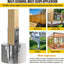 Soporte poste valla forma U 3.5x3.5pulg pack 8
