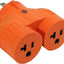 Adaptador NEMA L14-20P 20Amp 4 clavijas a 2 conectores