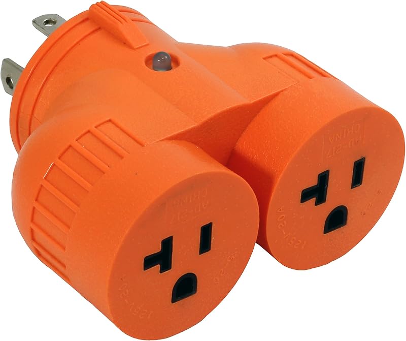 Adaptador NEMA L14-20P 20Amp 4 clavijas a 2 conectores
