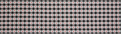Camino mesa 14x72pulg cuadros corazones Dobby