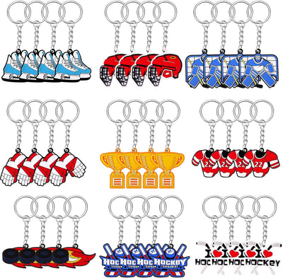 36 Llaveros Hockey Diseños 9 para Fiesta Deportiva