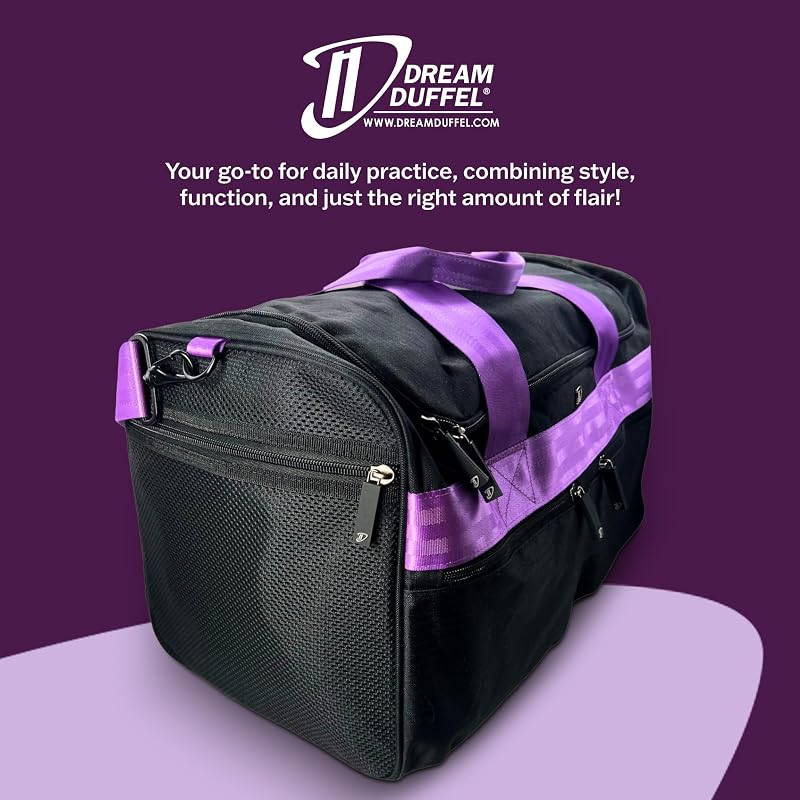 Bolsa gimnasio 19x12x11.5pulg con compartimento aislado púrpura