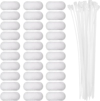 30 Trampas Nailon Lavadora Atrapador Pelusas con Bridas