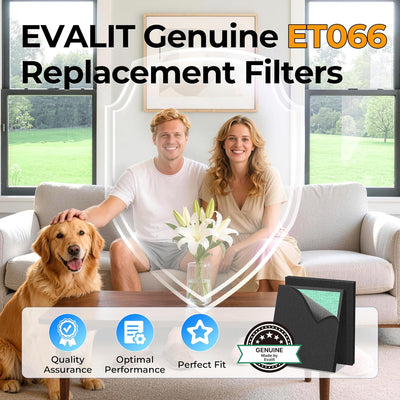 Filtro HEPA lavable 3 etapas purificador aire ET066
