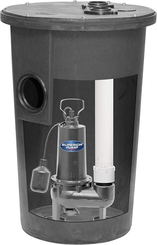 Bomba aguas residuales hierro fundido 1/2 HP Negro