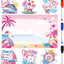 7 Pzas Imanes Puerta Crucero Diseños Náuticos Rosa Azul