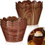 60 Envoltorios Madera Cupcakes Rústicos para Baby Shower y Fiesta