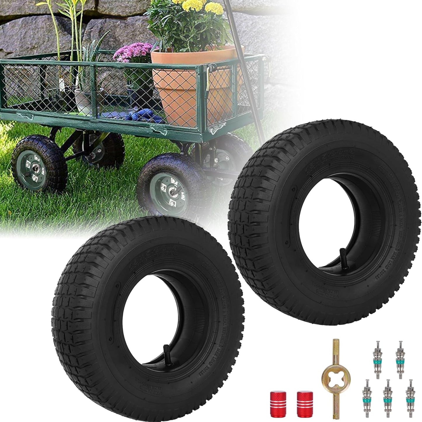 Set neumáticos 13x5.00-6 para cortacésped y tractores