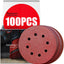 Disco lijado 5pulg 100 pzas 40-220 para lijadora orbital