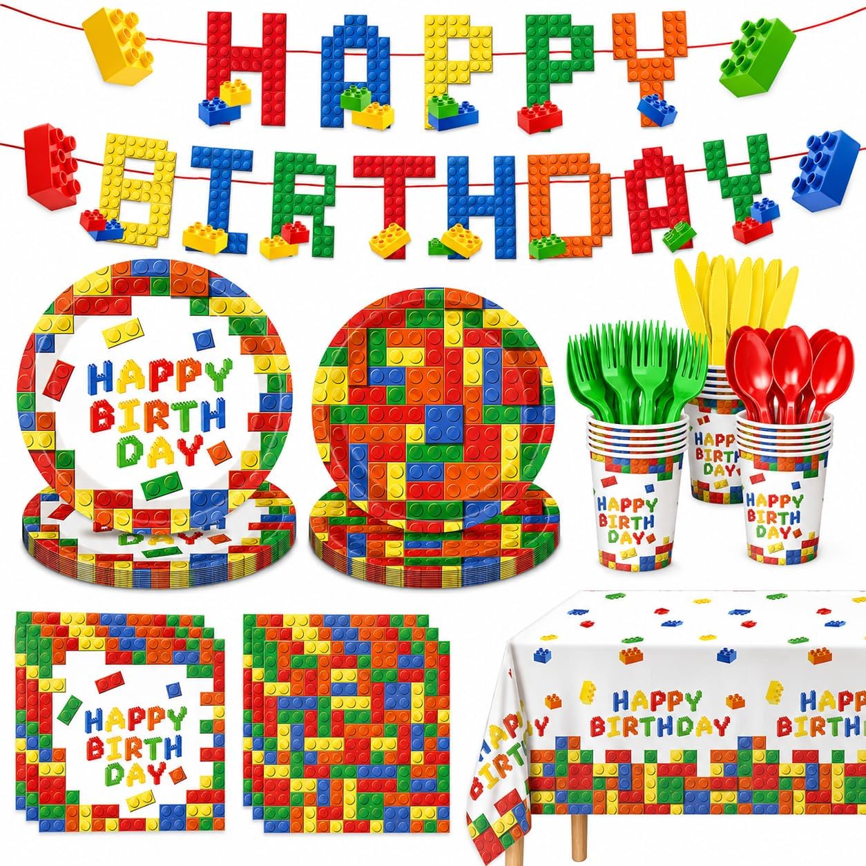 177 Pzas Suministros Fiesta Cumpleaños Niños