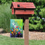 Bandera jardín flores verano libélula 12x18" doble cara