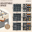 Organiz. zapatos armario ajustable 8-16 pares