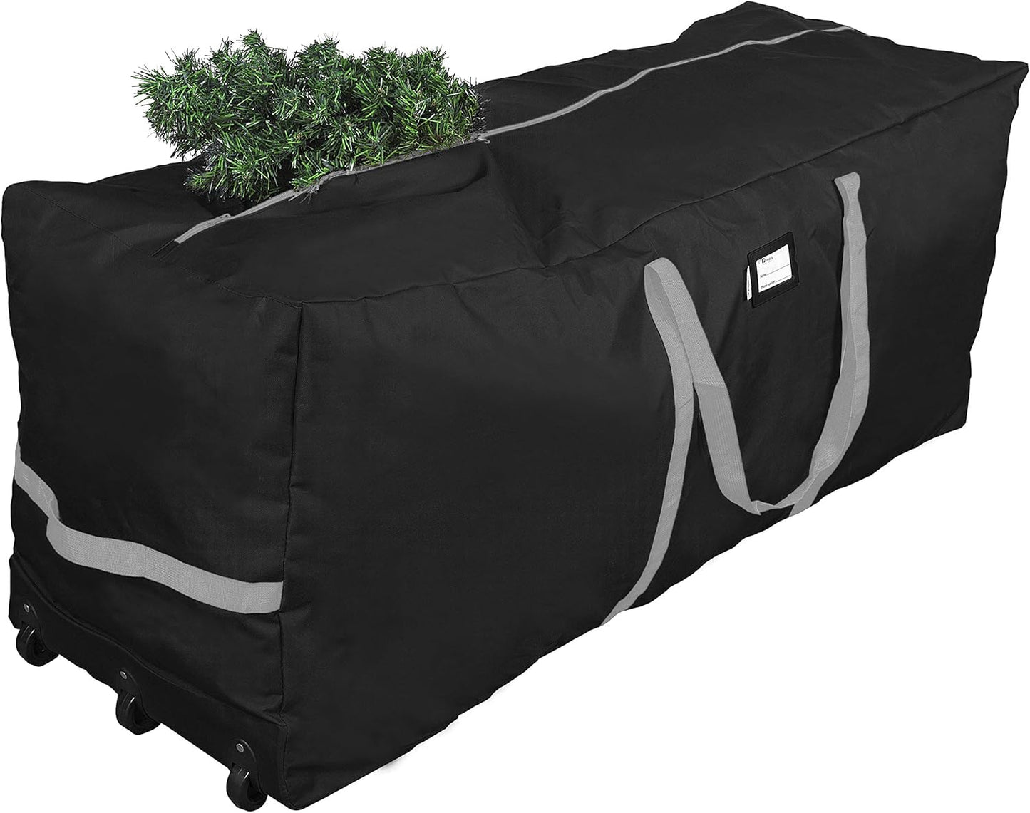 Bolsa almacenamiento árbol Navidad 28x16x60 con ruedas negro