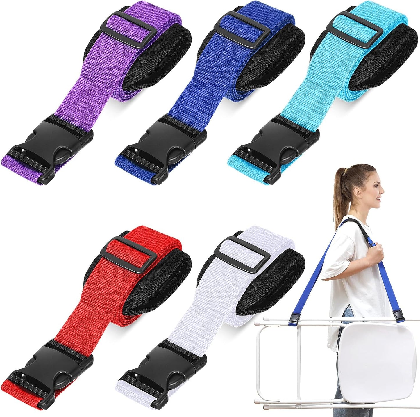 Correa ajustable para silla playa camping bicicleta plegable