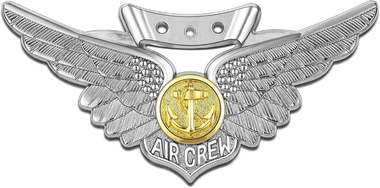 Emblema metal auto tripulación combate Marina