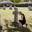 Estaca conmemorativa metal impermeable cementerio 13x9.8"