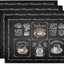 4 Manteles Cafe Life 12x18pulg Cafetera y Granos de Café