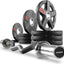 Set pesas olímpicas con barra EZ Curl
