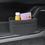 Cubo basura cuero automóvil contenedor plegable negro