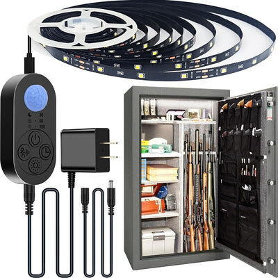 Luz caja fuerte sensor movimiento adhesiva con ganchos 6000K
