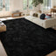 Tapete afelpado mullido antiderrap 6x9ft color negro