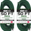 2 Pack Cable Extensión 50ft 3 Clavijas Resistentes