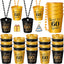 36 Pzas Collares Chupito Dorado y Negro para Cumpleaños