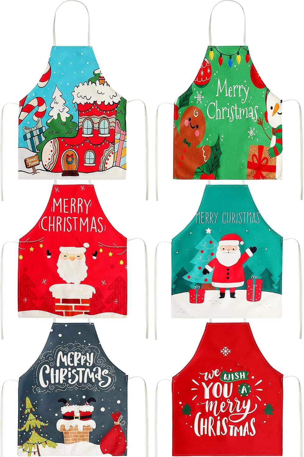 Delantal Navidad para niños con imagen de Papá Noel