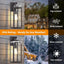 Luz porche exterior aplique E26 18" vidrio templado