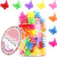 Pinzas mariposa cabello plástico 8 colores 50uds