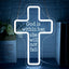 Letrero neón versículo bíblico god is within her led regulable